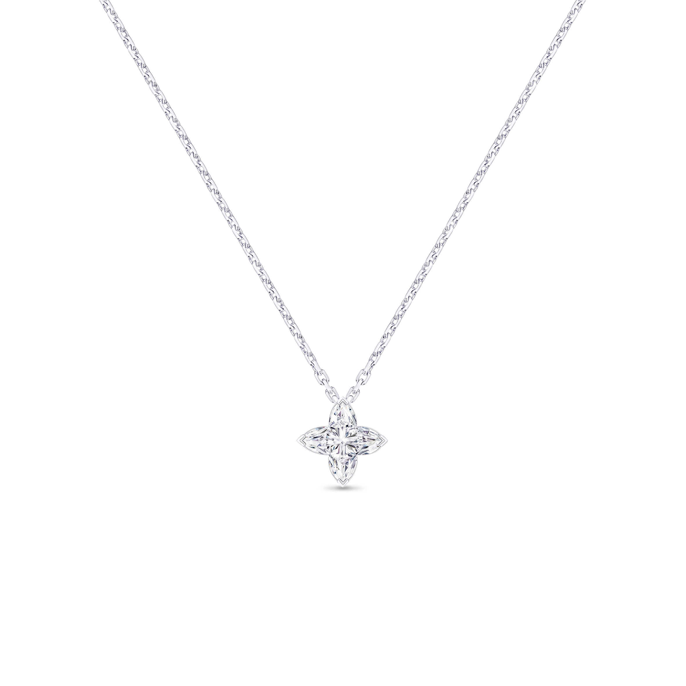 LOUIS VUITTON LV DIAMONDS PENDANT - WITH LV MONOGRAM STAR CUT DIAMOND Q03033